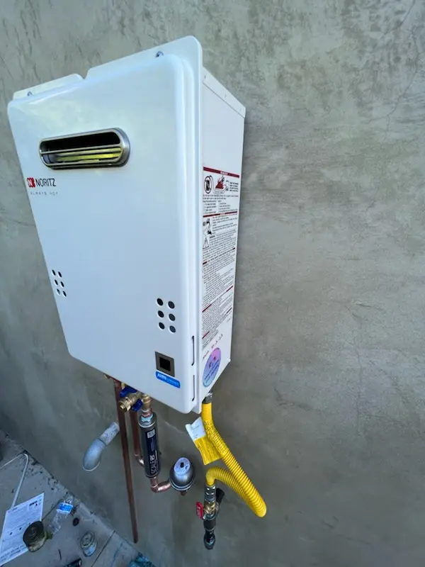 Tankless water heater installation for East Gate Estates homes